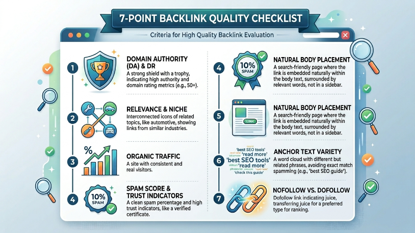 7-point backlink quality checklist