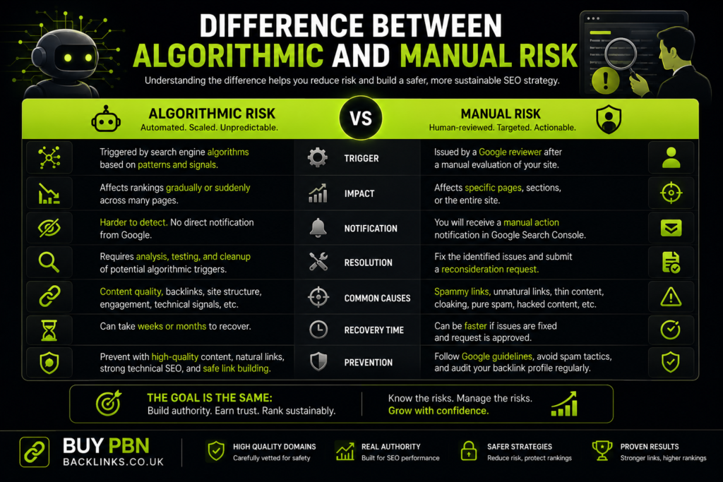 Algorithmic and Manual Risk