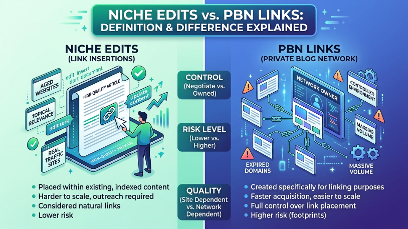 Buy Niche Edits vs. PBN Links