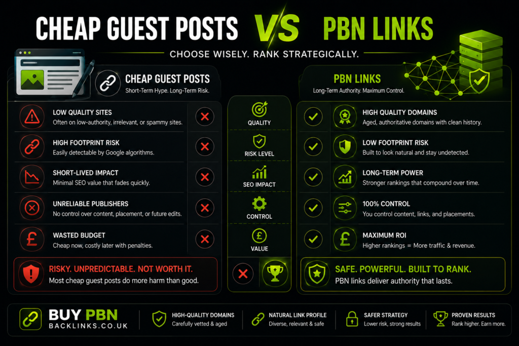 Cheap Guest Posts vs PBN Links