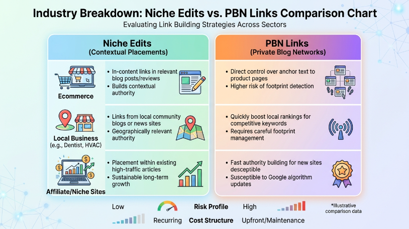Industry niche edits vs PBN links