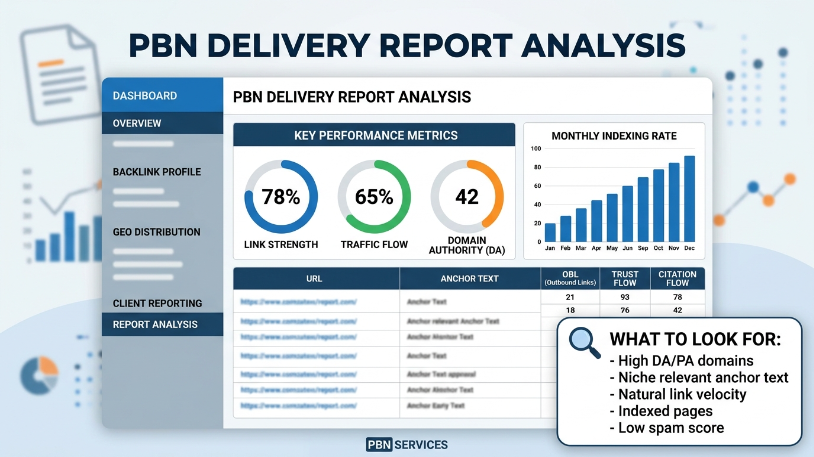 PBN delivery reports