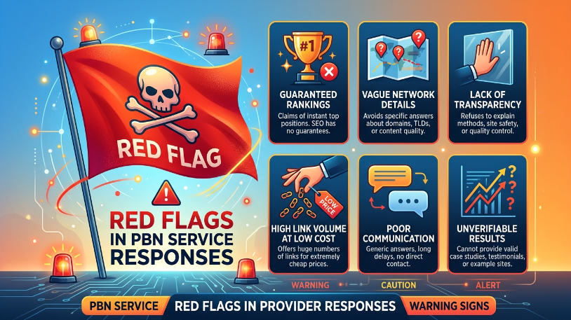 Red flags in PBN service