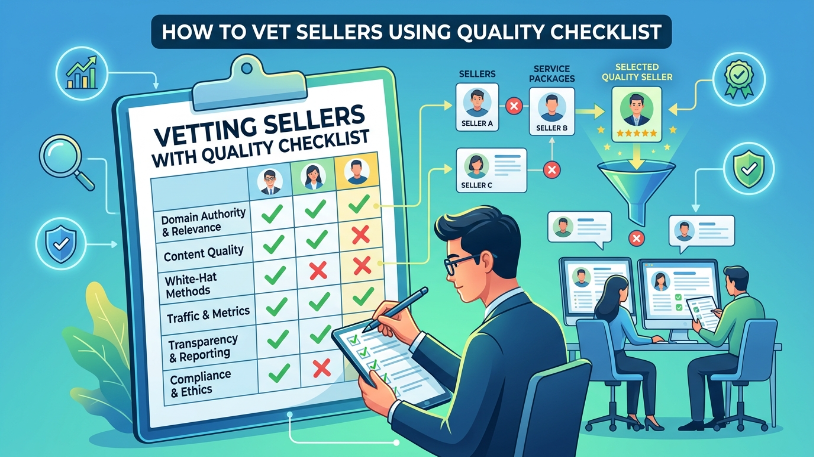Vetting sellers with quality checklist